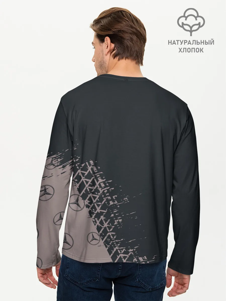 Мужской лонгслив базовый / MERCEDES / МЕРСЕДЕС