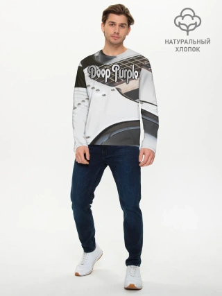 Мужской лонгслив базовый / Deep Purple
