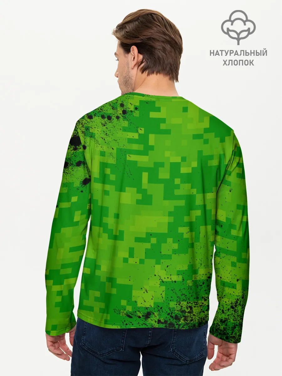 Мужской лонгслив базовый / MINECRAFT / МАЙНКРАФТ