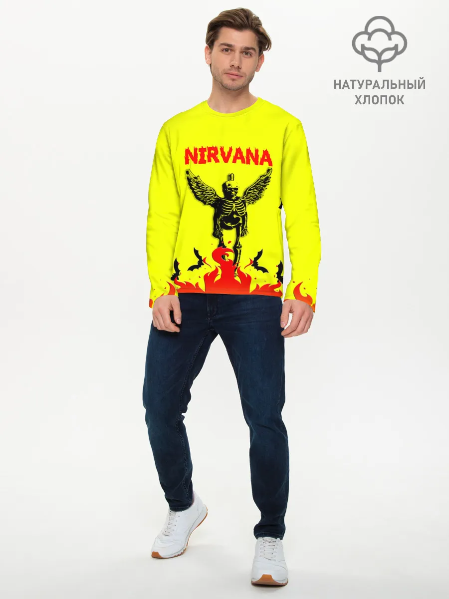 Мужской лонгслив базовый / NIRVANA