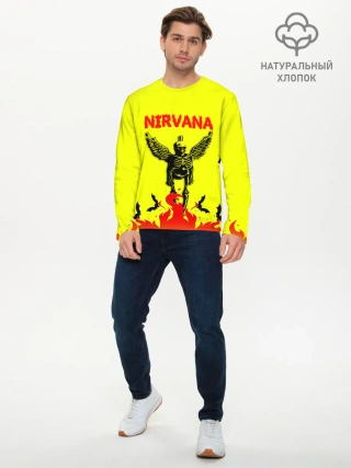 Мужской лонгслив базовый / NIRVANA