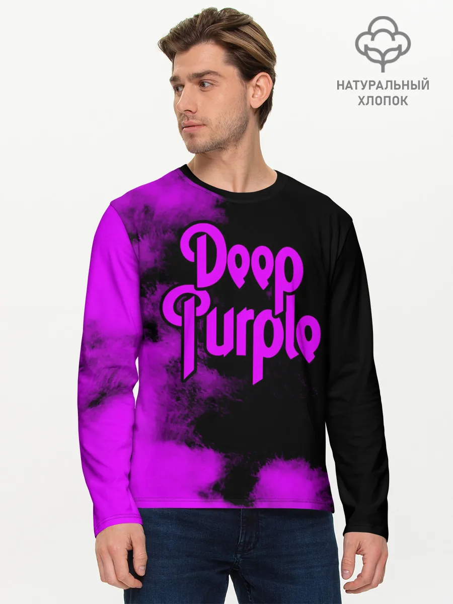 Мужской лонгслив базовый / Deep Purple