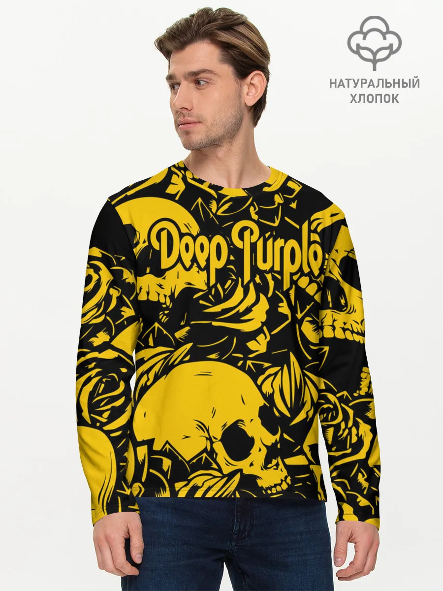Мужской лонгслив базовый / Deep Purple