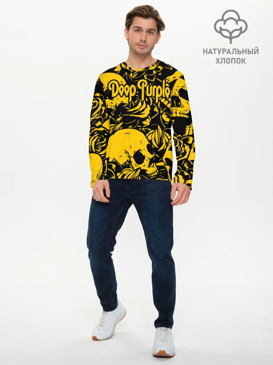 Мужской лонгслив базовый / Deep Purple