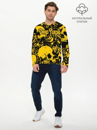 Мужской лонгслив базовый / Deep Purple