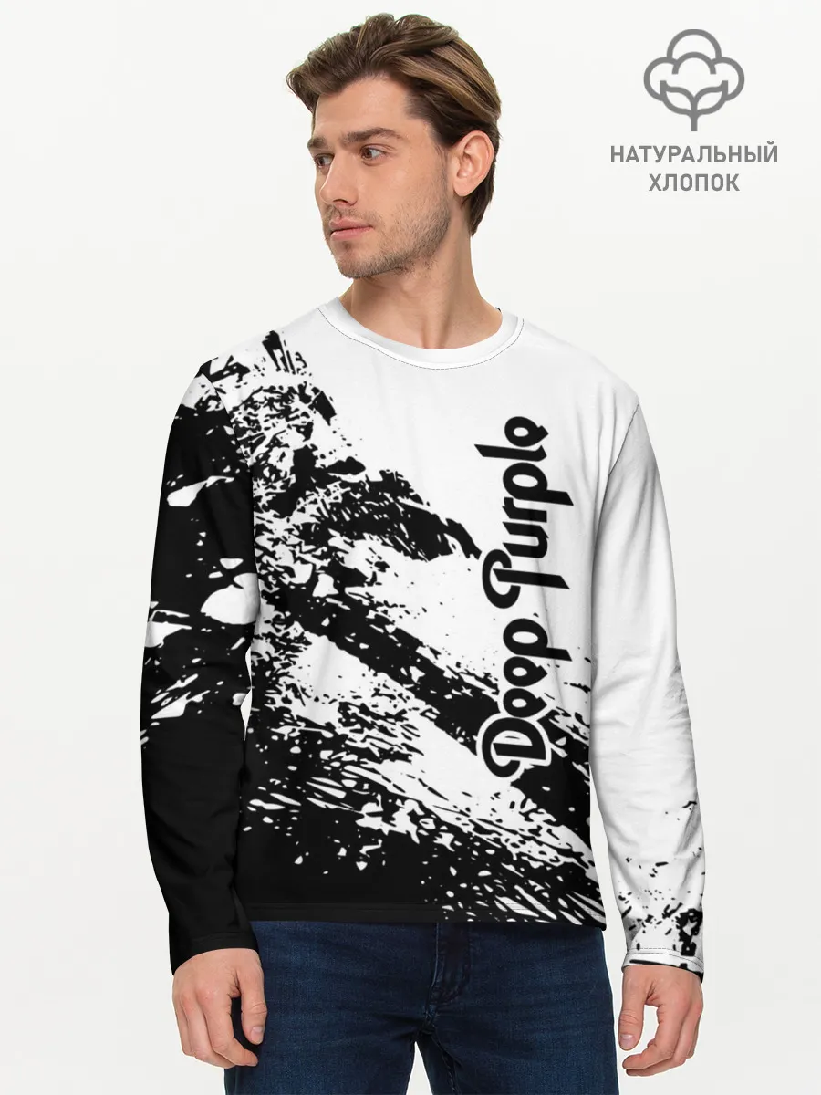 Мужской лонгслив базовый / Deep Purple