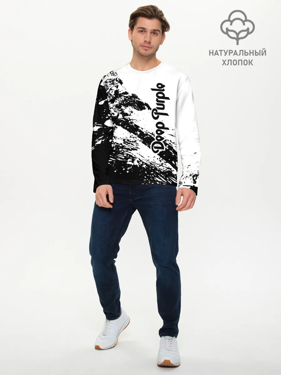 Мужской лонгслив базовый / Deep Purple