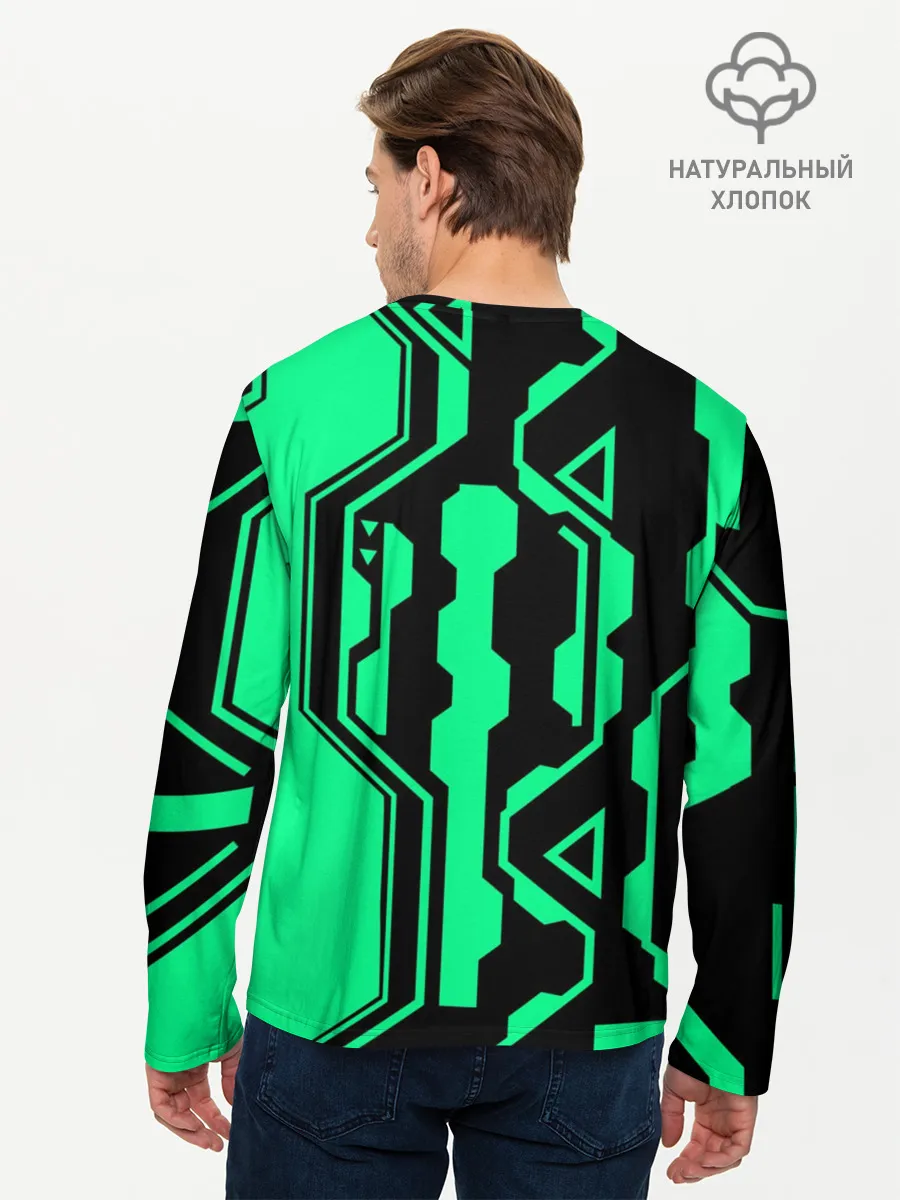 Мужской лонгслив базовый / КИБЕРПАНК