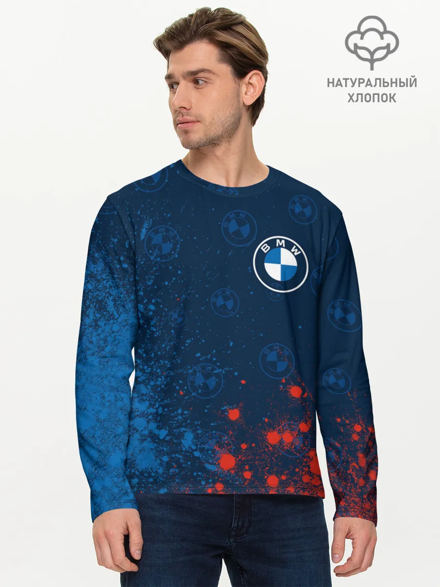 Мужской лонгслив базовый / BMW / БМВ