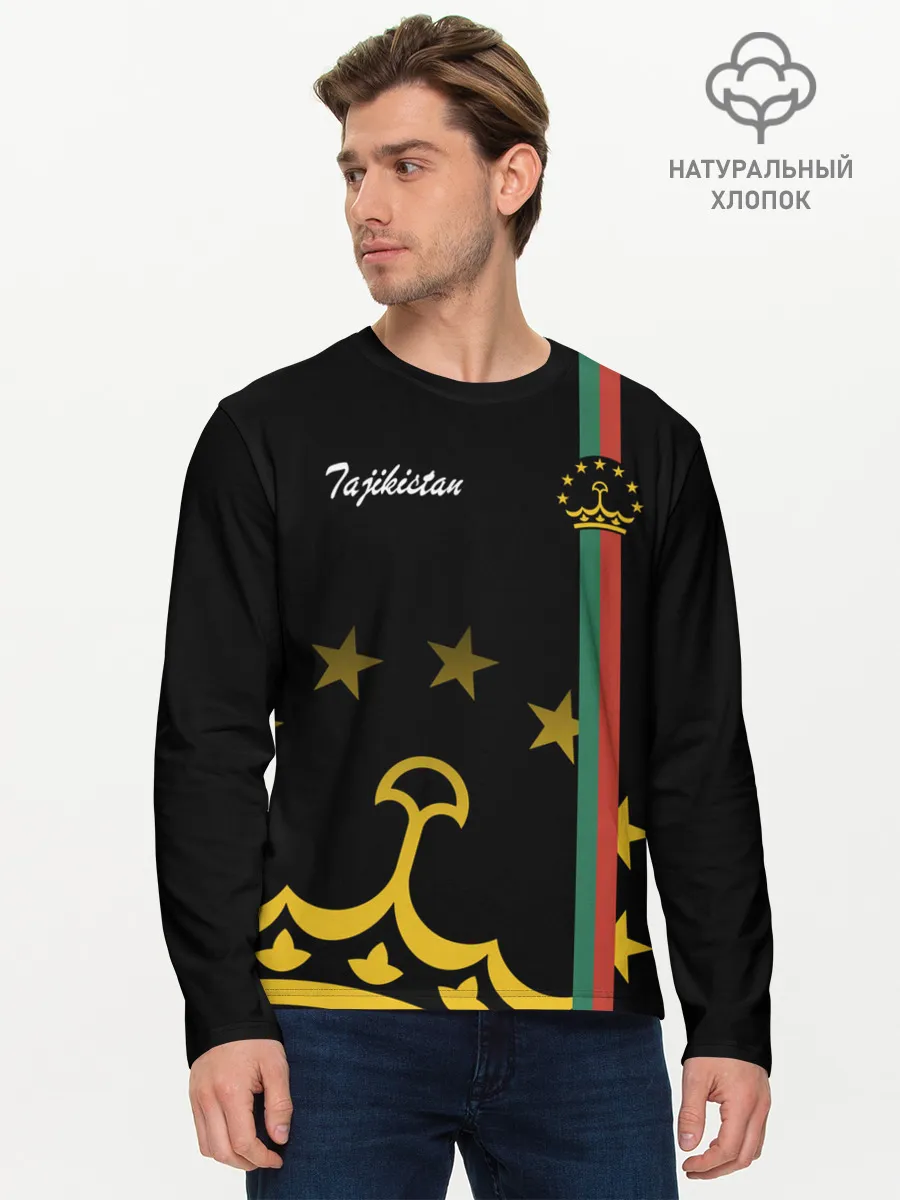 Мужской лонгслив базовый / Таджикистан