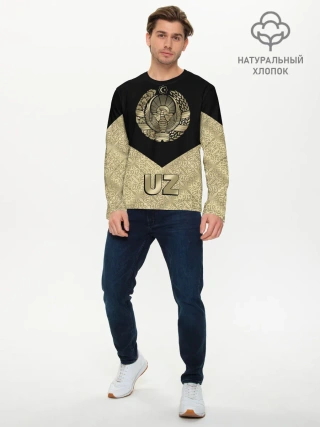 Мужской лонгслив базовый / Узбекистан