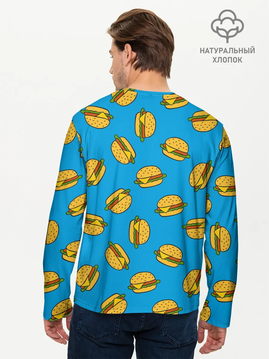 Мужской лонгслив базовый / БУРГЕРЫ