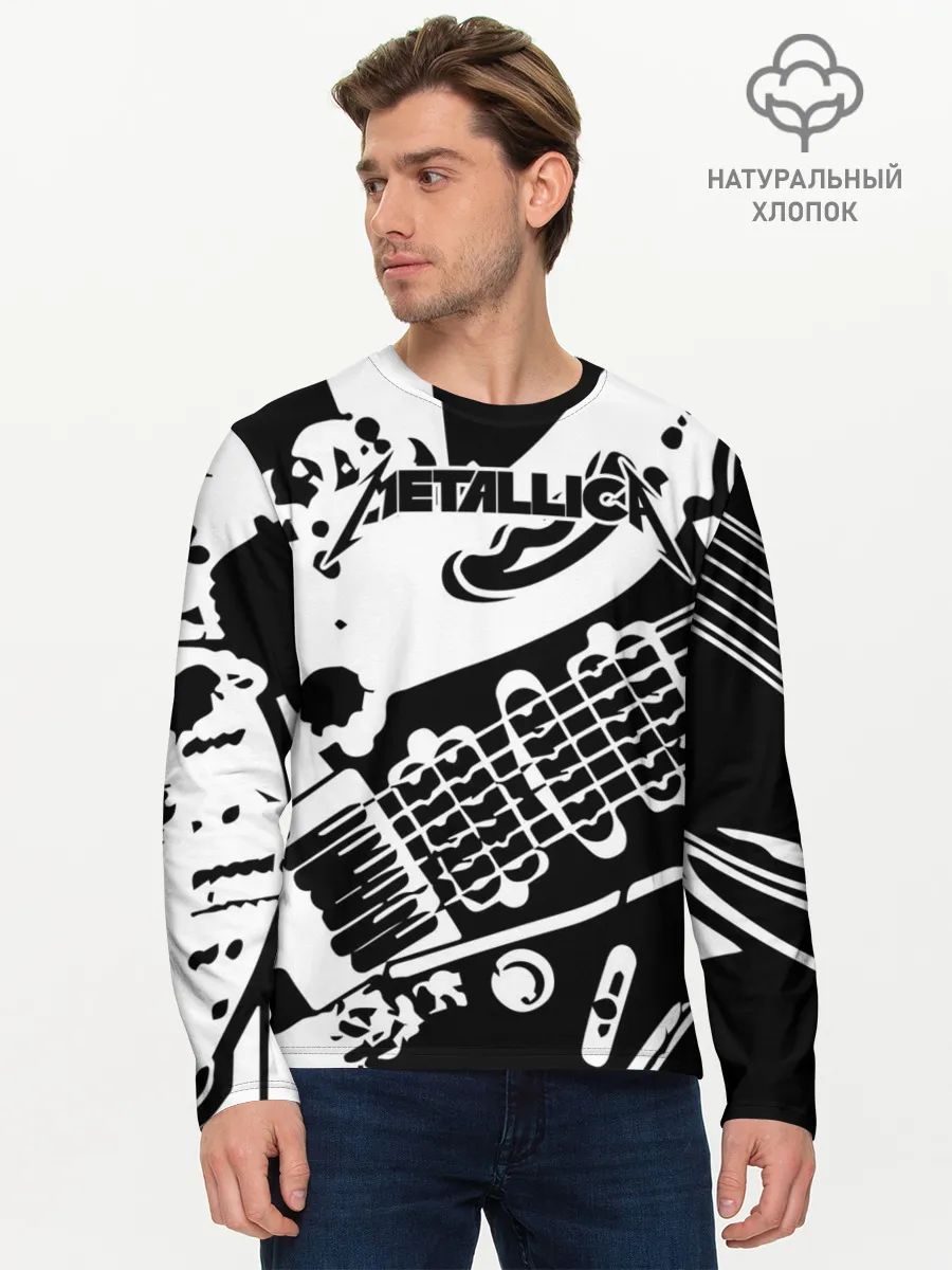 Мужской лонгслив базовый / Metallica