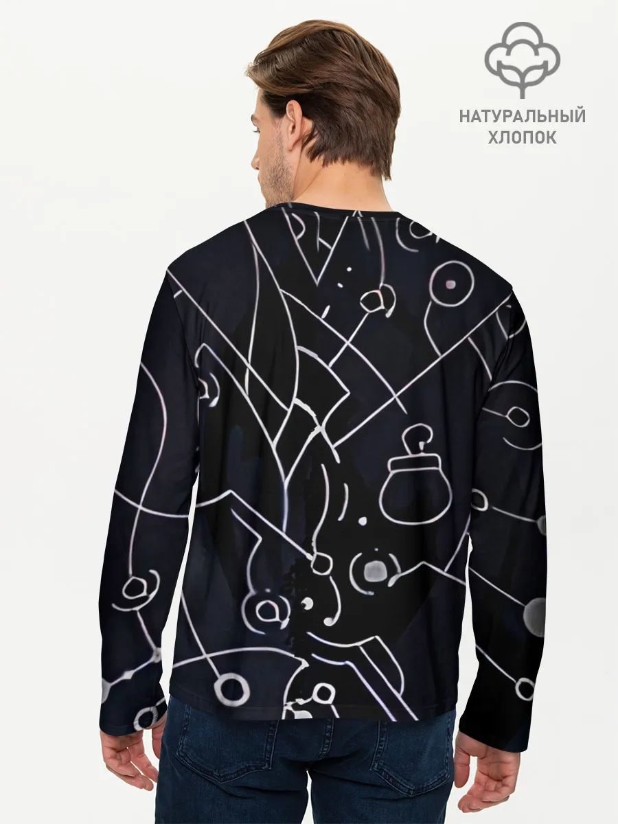 Мужской лонгслив базовый / Гусеничка из Hollow Knight