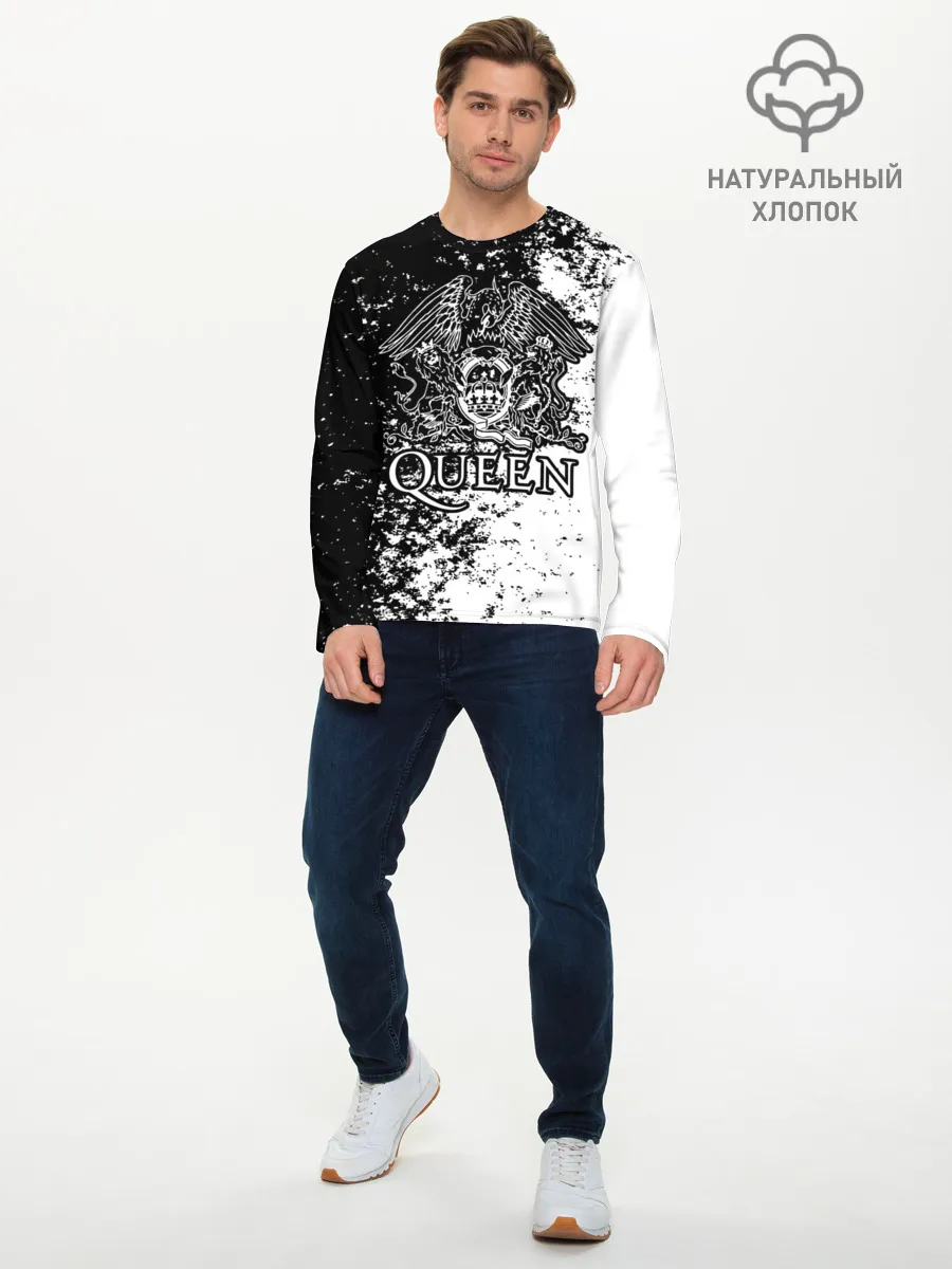 Мужской лонгслив базовый / Queen