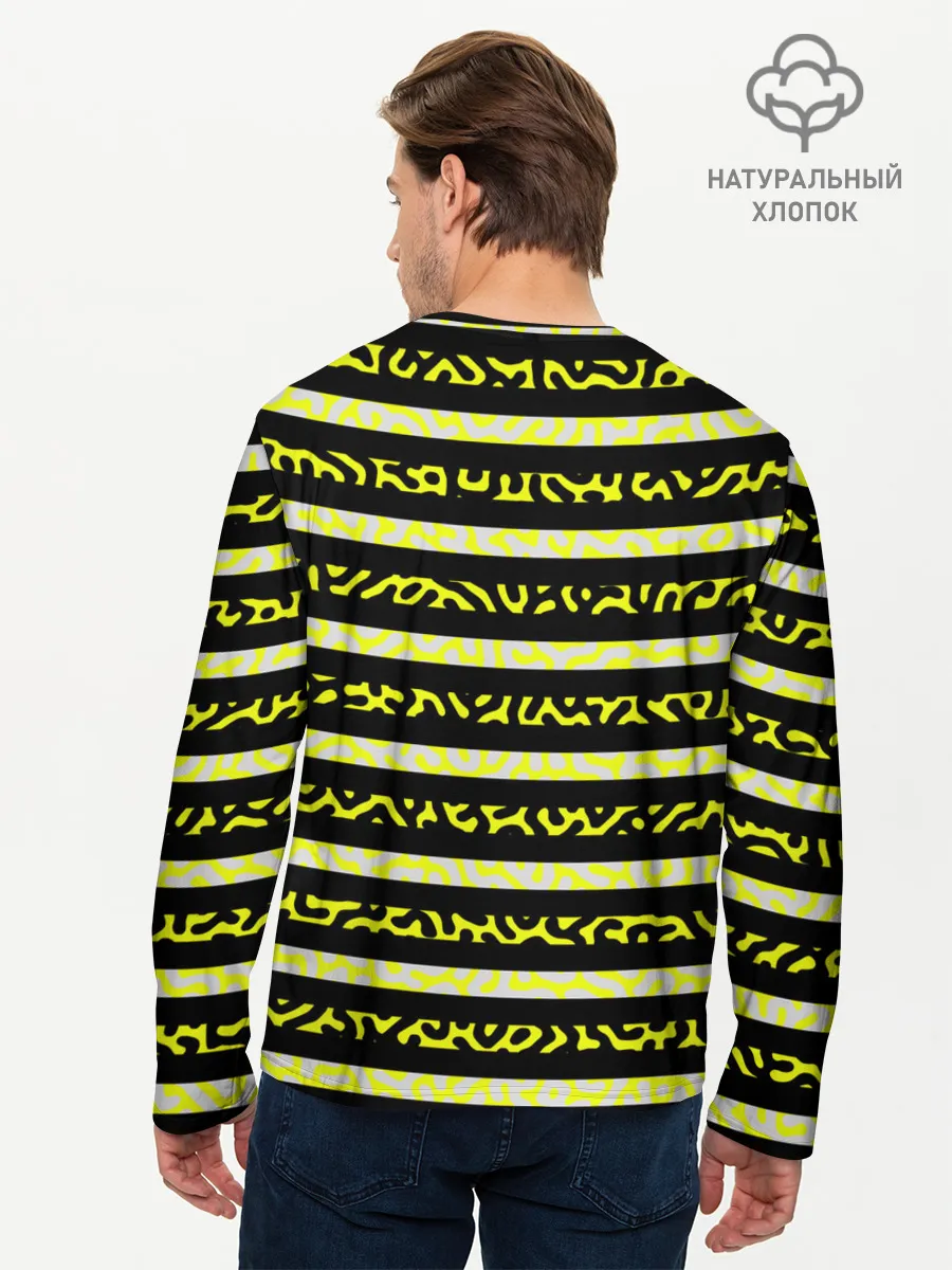 Мужской лонгслив базовый / Пчела