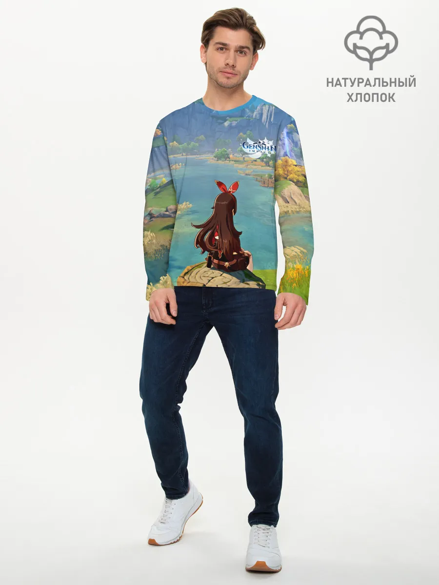Мужской лонгслив базовый / Genshin Impact