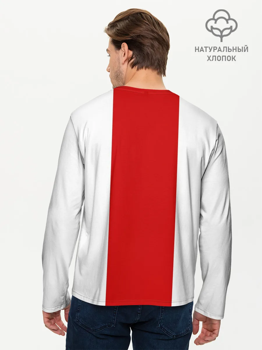 Мужской лонгслив базовый / Флаг Беларуси