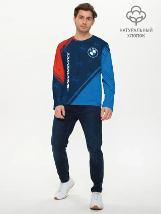Мужской лонгслив базовый / BMW / БМВ