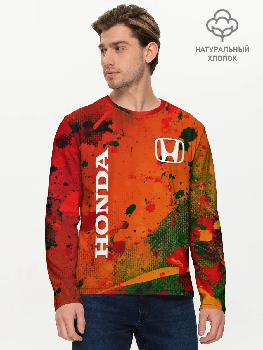 Мужской лонгслив базовый / HONDA / ХОНДА