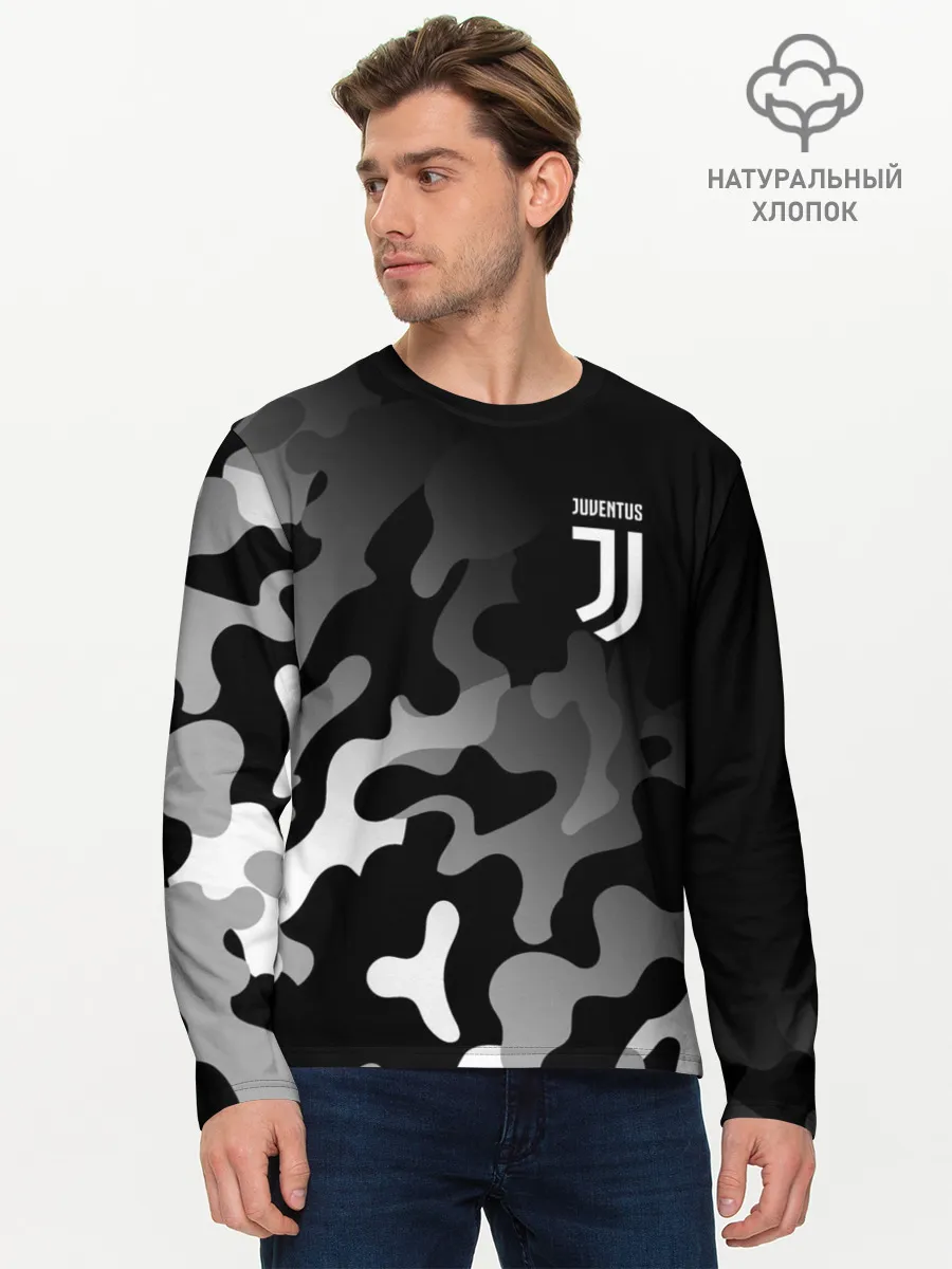Мужской лонгслив базовый / JUVENTUS / ЮВЕНТУС