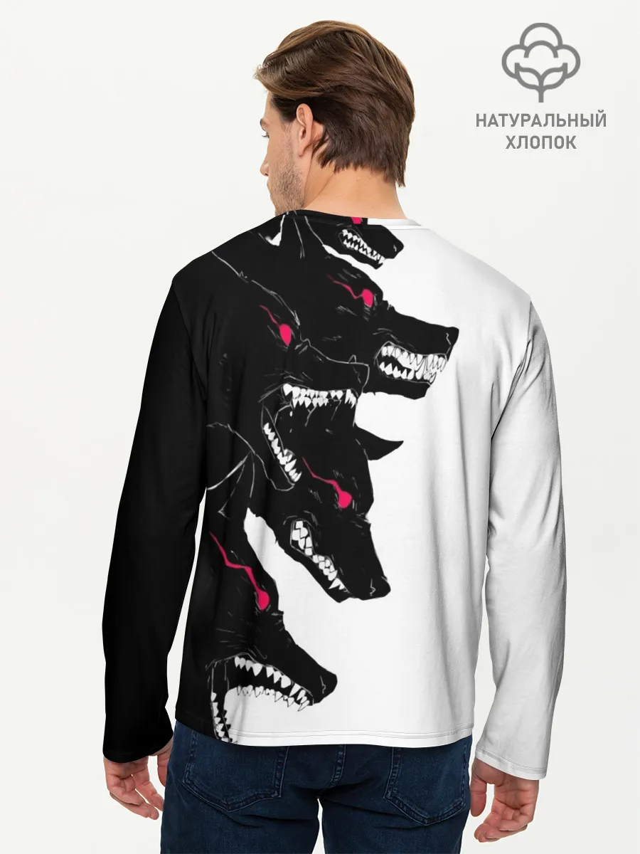 Мужской лонгслив базовый / Волки