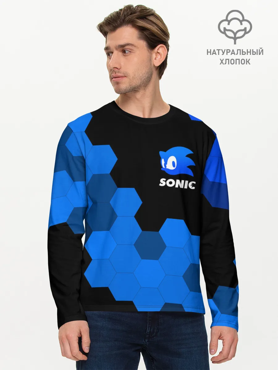 Мужской лонгслив базовый / СОНИК / SONIC