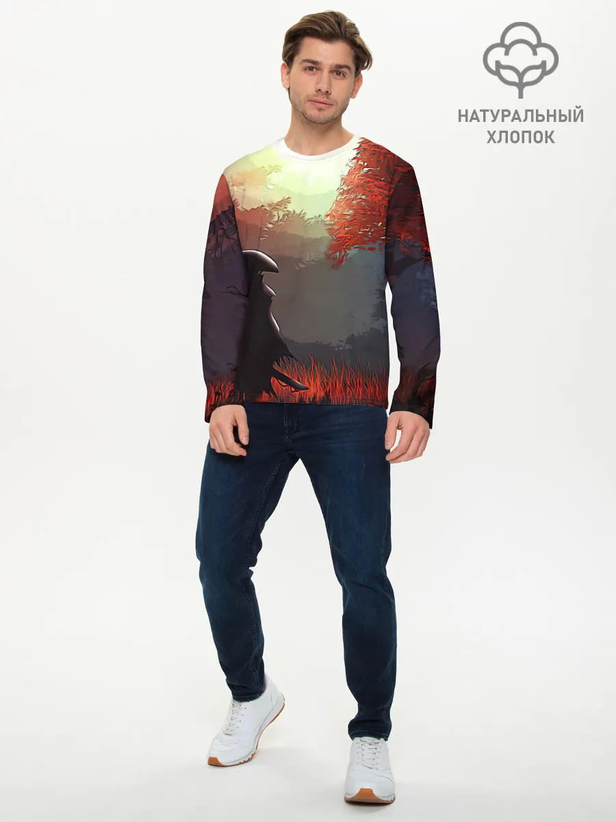 Мужской лонгслив базовый / Самурай