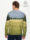 Мужской лонгслив базовый / Пшеничное поле
