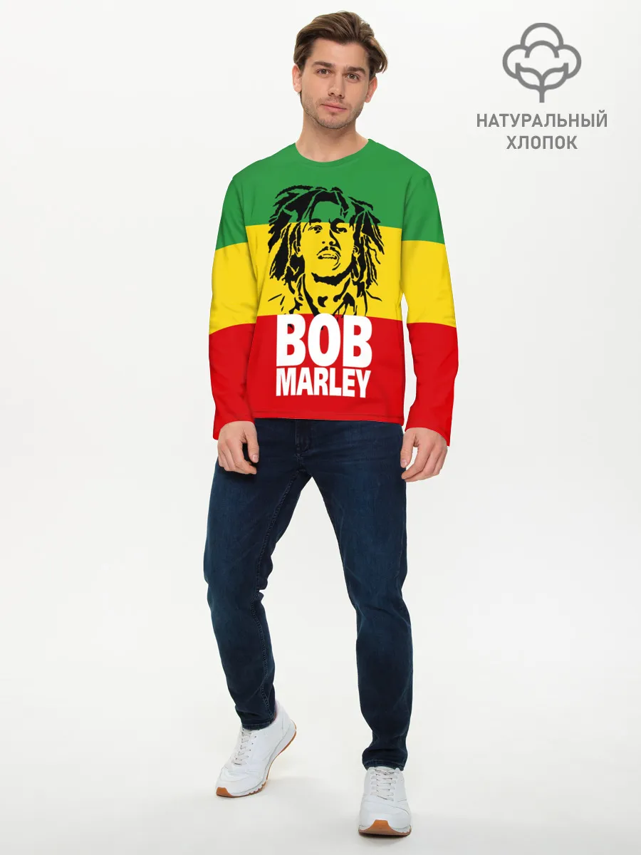 Мужской лонгслив базовый / Bob Marley