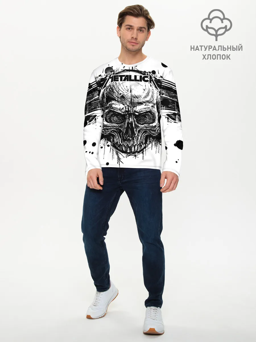 Мужской лонгслив базовый / Metallica