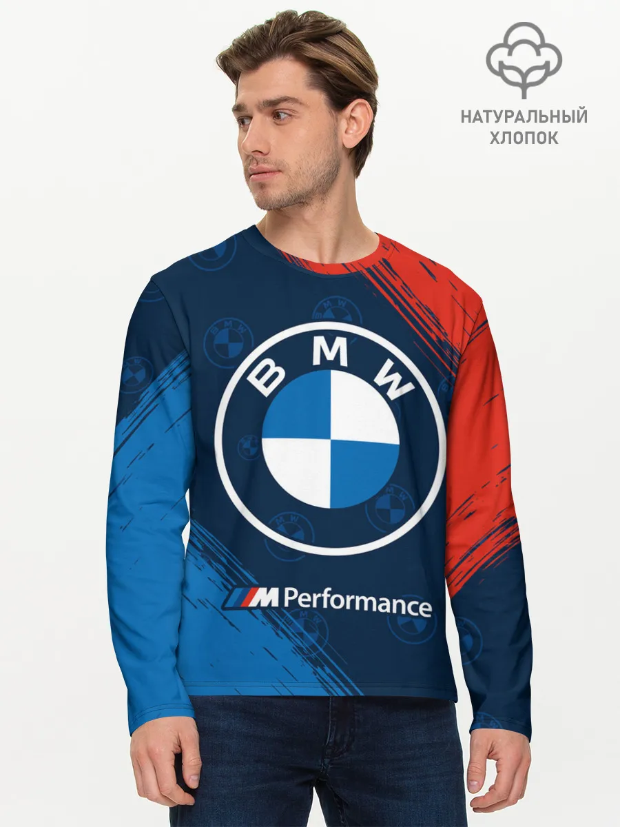 Мужской лонгслив базовый / BMW / БМВ