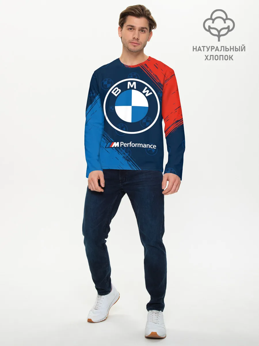 Мужской лонгслив базовый / BMW / БМВ