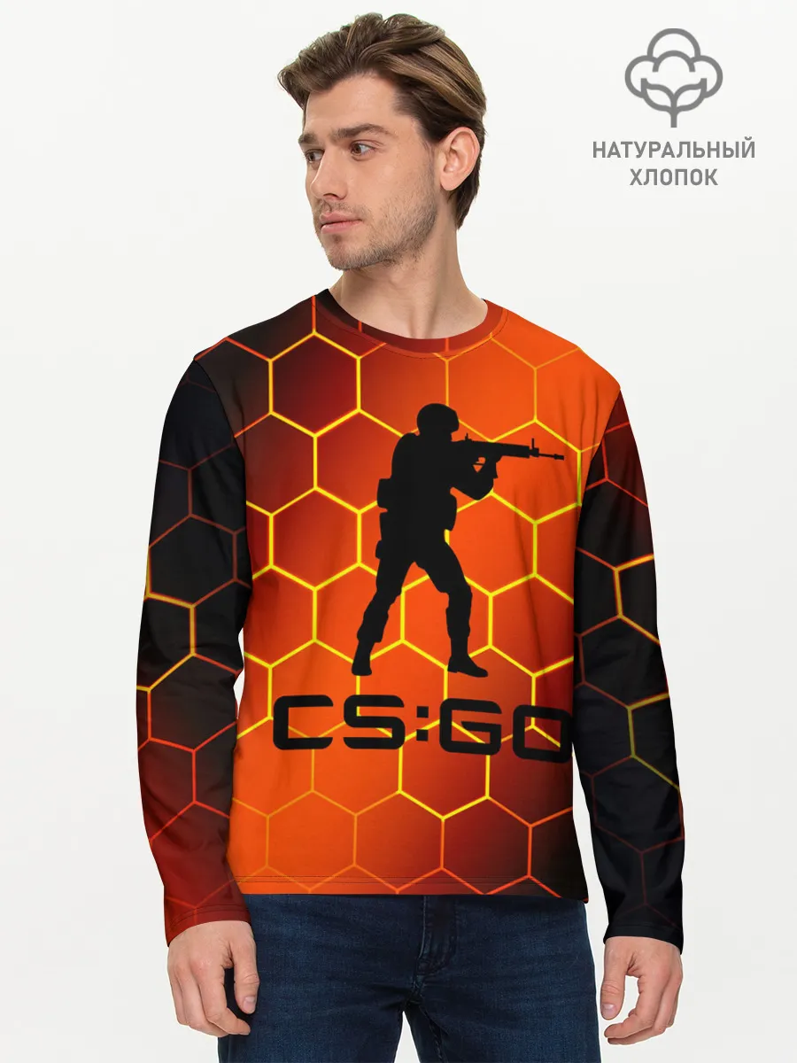 Мужской лонгслив базовый / CS GO | КС ГО