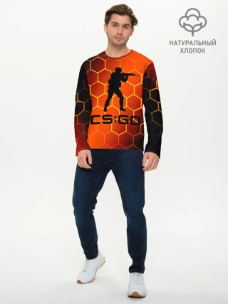 Мужской лонгслив базовый / CS GO | КС ГО