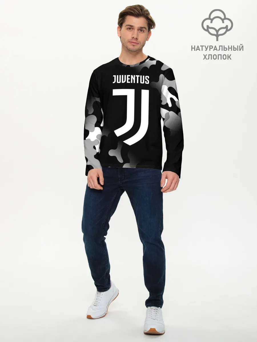 Мужской лонгслив базовый / JUVENTUS / ЮВЕНТУС