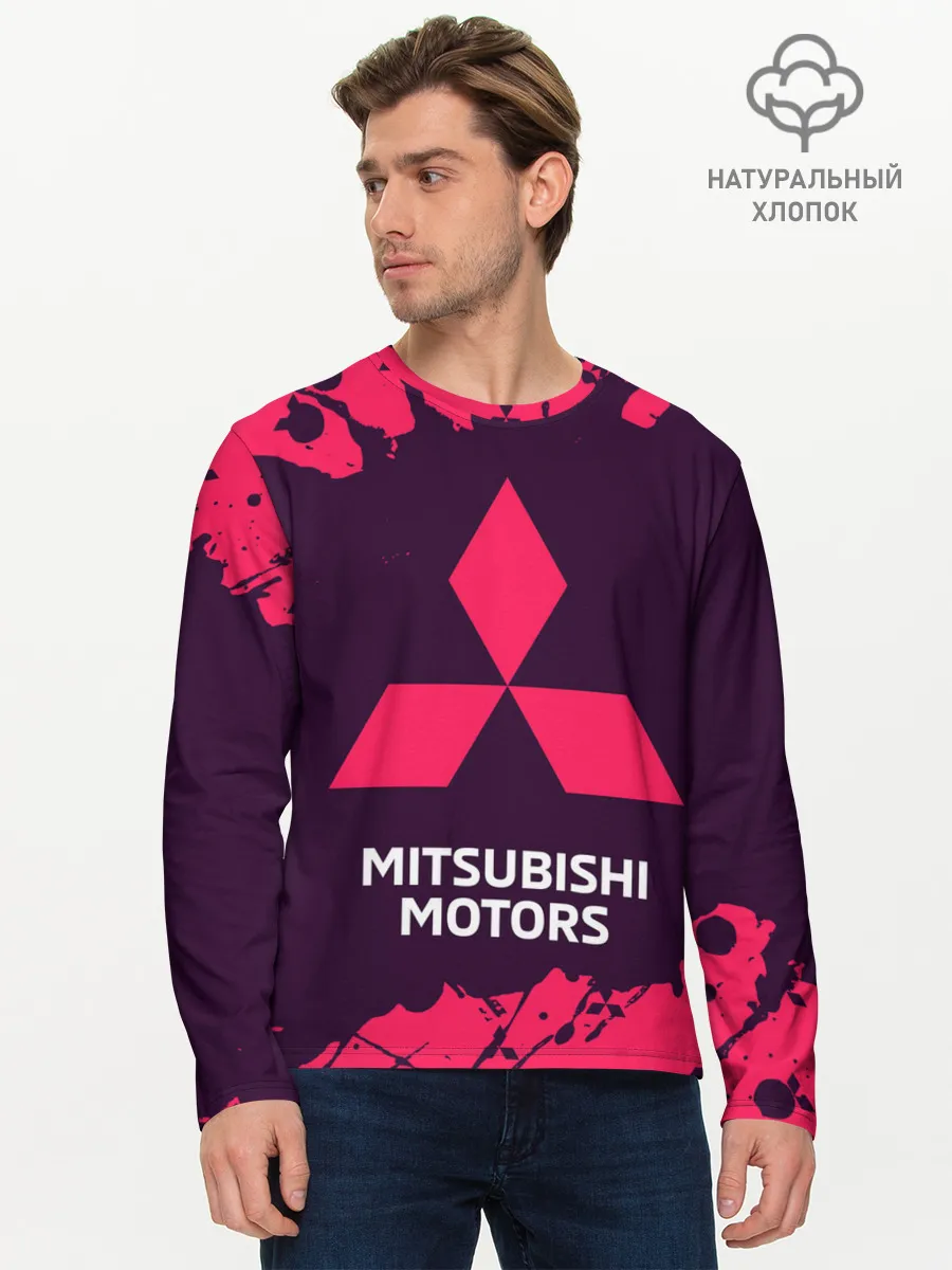 Мужской лонгслив базовый / MITSUBISHI / МИТСУБИСИ