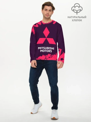 Мужской лонгслив базовый / MITSUBISHI / МИТСУБИСИ
