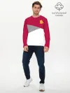 Мужской лонгслив базовый / AS Roma | Red Design 21/22