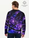 Мужской лонгслив базовый / Фрактал линии