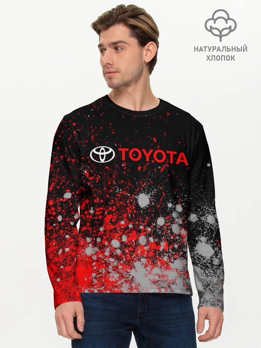Мужской лонгслив базовый / TOYOTA / ТОЙОТА