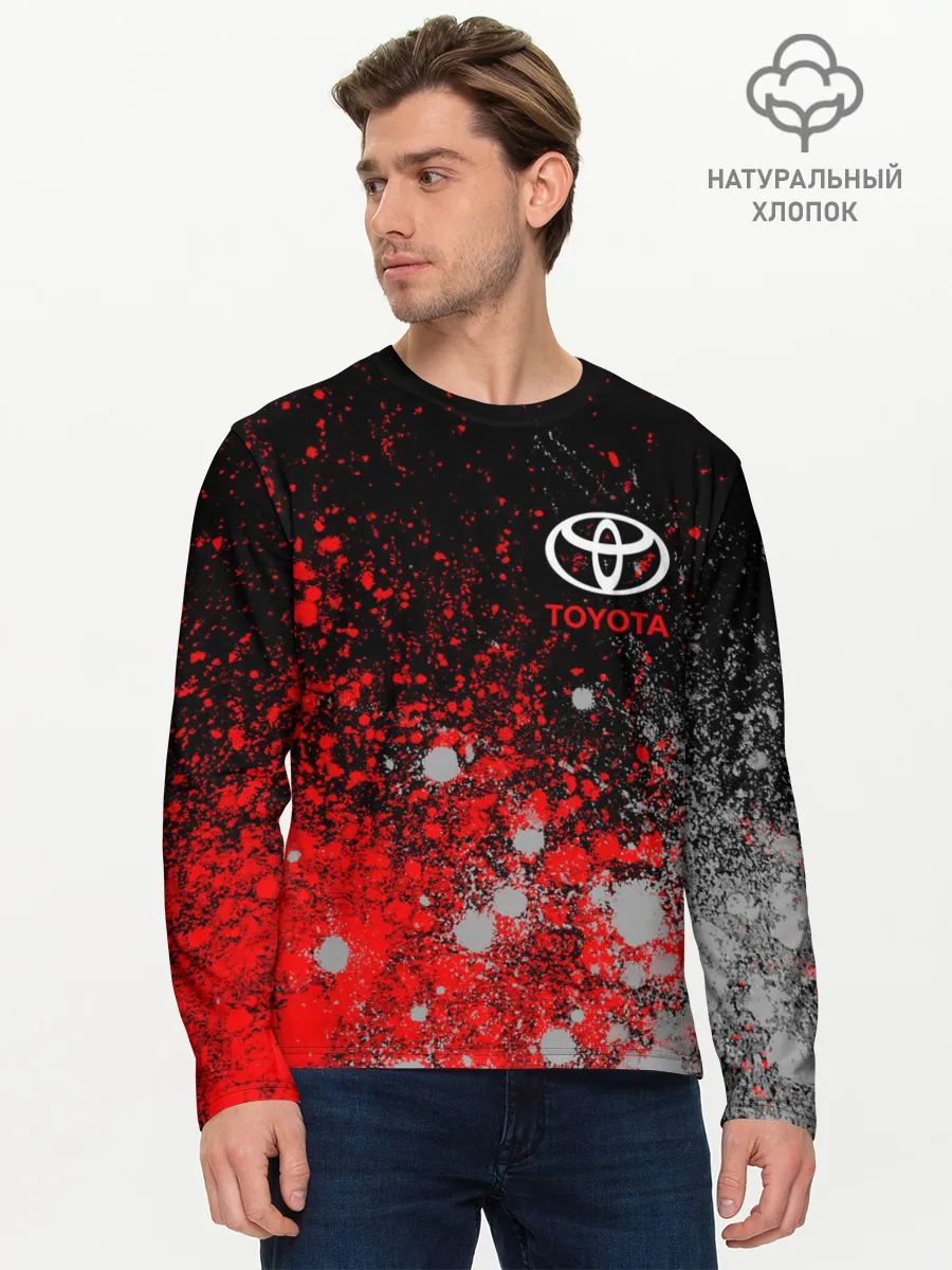 Мужской лонгслив базовый / TOYOTA / ТОЙОТА
