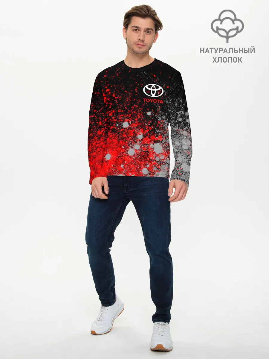 Мужской лонгслив базовый / TOYOTA / ТОЙОТА