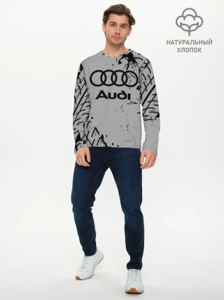 Мужской лонгслив базовый / AUDI / АУДИ