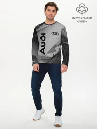 Мужской лонгслив базовый / AUDI / АУДИ