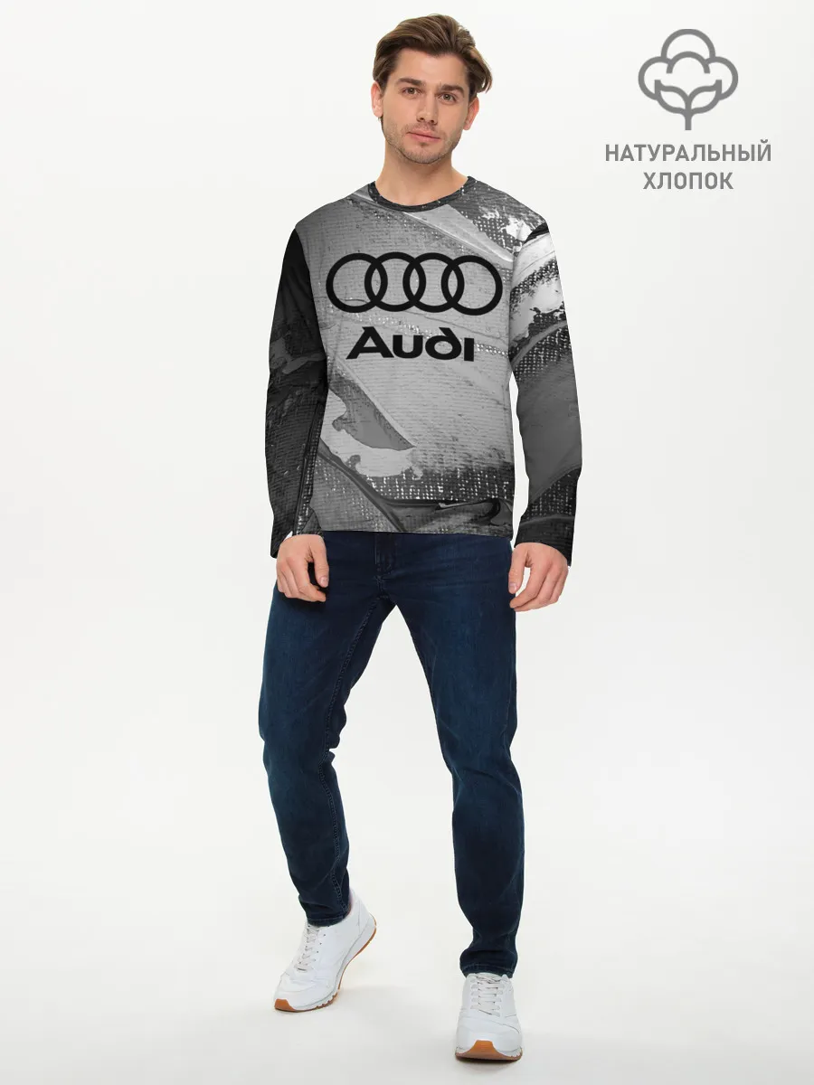 Мужской лонгслив базовый / AUDI / АУДИ