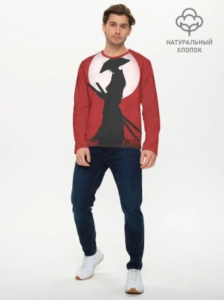 Мужской лонгслив базовый / Last samurai