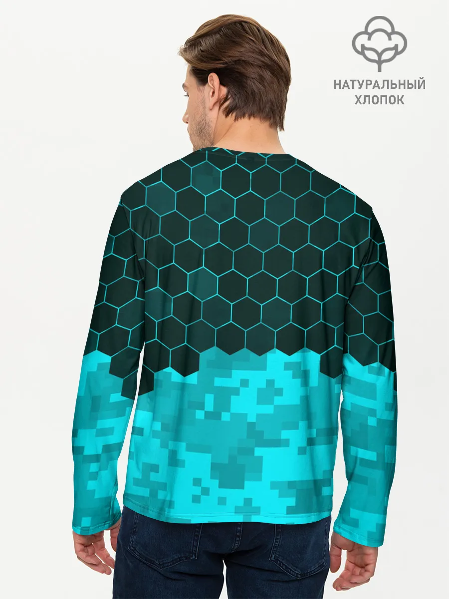 Мужской лонгслив базовый / MINECRAFT / МАЙНКРАФТ