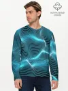 Мужской лонгслив базовый / Neon lines