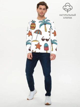 Мужской лонгслив базовый / Отпуск